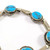 Vintage Native American Sterling Silver Turquoise Bracelet 