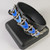 Vintage Danish Sterling Silver Blue Enamel Bracelet Volmer Bahner