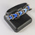Vintage Danish Sterling Silver Blue Enamel Bracelet Volmer Bahner