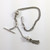 Antique 800 Silver Fancy Link Fob Watch Chain with Slider & Tassel
