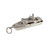Vintage Sterling Silver Fred Manshaw Boat Cabin Cruiser Charm 1976