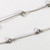 Vintage Large Sterling Silver Rose Pendant on Long Fancy Link Chain
