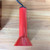 2 Vintage Mid Century Danish Red Enamel Rio Minimalist Drop Lights
