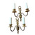 Vintage Early 20th Century French Style Brass candelabra wall sconces