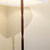 Vintage Mid Century Danish Standard / Floor Lamp pleated shade Teak Brass Banded