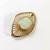 Vintage Australian 9ct Gold Solid Crystal Andamooka Opal Brooch