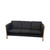Danish 3 Seater Fabric Couch or Sofa with Beech Frame