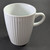 4 French White Pillivuyt Plisse Mugs