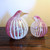 Murano Livio Seguso Pink Striped Art Glass Birds for Seguso Vetri d'Arte 