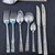44 pce Vintage Hampton Court Coronation Oneida Community Silver Plate Cutlery Set 6 Person