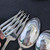 44 pce Vintage Hampton Court Coronation Oneida Community Silver Plate Cutlery Set 6 Person