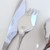  8 person Vintage Lundtofte Denmark Stainless Steel Fuga Cutlery Set
