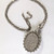 Antique Aesthetic Floral Design Sterling Silver Locket 1883 Signed Bl on 64cm chain