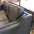 Vintage Danish Black Leather 3 seater Sofa or Couch with shaped arms