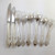 Vintage Rogers by Oneida Silver Plate 6 Person Dover / Martinique Cutlery Set