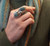 Vintage Sterling Silver & Carico Lake Turquoise South Western Native American Ring 