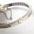  Art Deco Vintage French Open Work Silver hinged bangle 