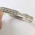  Art Deco Vintage French Open Work Silver hinged bangle 