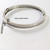  Art Deco Vintage French Open Work Silver hinged bangle 