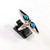 Vintage Sterling Silver Native American Turquoise Zuni Ring