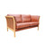 Vintage Danish Tan Leather 2 seater sofa ex condition. 