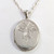 Antique Aesthetic Floral Design Sterling Silver Locket on 60cm Chain