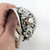 Vintage Mexican Faus F Sterling Silver & Smokey Quartz Cuff Bangle Bracelet