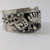 Vintage Mexican Faus F Sterling Silver & Smokey Quartz Cuff Bangle Bracelet