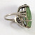 Vintage Sterling Silver New Zealand Greenstone Jadeite Ring