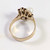  Vintage 9ct gold garnet and pearl ring 4.3gms