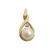 Vintage 9ct gold Akoya pearl and diamond pendant 1.7gms.