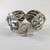  Vintage Sterling Silver Rippled Panel Bracelet