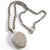 Large Antique Solid Silver Locket on Belcher Link chain.