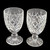 2 Vintage Waterford Crystal Donegal Claret Red Wine Glasses 120mm tall