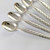 Vintage Mid Century Danish DANA Silver Plate Harlekin Teaspoon Set