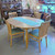 Vintage Danish Beech Extension Dining Table 4-8 people