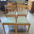 4 Vintage Italian Beech Dining Chairs for James Richardson Australia