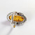 Vintage sterling silver Baltic Amber ring