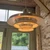 Vintage Danish Space Age Spun Aluminium Tiered Pendant Light 