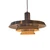 Vintage Danish Space Age Spun Aluminium Tiered Pendant Light 