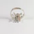 Vintage sterling silver Criss Cross ring Size T 1/2