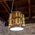 Vintage Danish Brass & Enamel Pendant Light by Werner Schou for Coronell Elektro