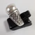 Vintage sterling silver Unisex ring Size T 1/2