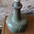 Vintage Knabstrup Brutalist Lotus Pod table lamp FE 1437 in celadon green