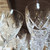 8 Vintage cut crystal Val St Lambert Annette by Holmegaard wine glasses