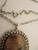 Antique Sterling Silver Filigree set Agate Pendant on Chain