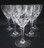  6 Antique Holmegaard Crystal Fiffa Red Wine Glasses c1920