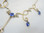  Antique 9ct Gold Blue Stone & Seed Pearl Necklace 