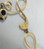  Antique 9ct Gold Blue Stone & Seed Pearl Necklace 