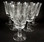 6 Vintage Stuart Crystal Glengarry Cambridge red wine or claret glasses
